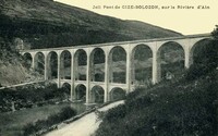 Joli Pont de Cize-Bolozon, sur la Rivière d'Ain