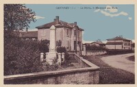 Certines - La Mairie et le Monument aux Morts