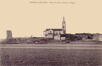 Château-Gaillard - Ruine du Vieux Château et l'Église