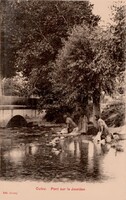 Pont sur le Jourdan - Lavandières