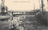 Cuzieu - Le Pont métallique sur la Coise