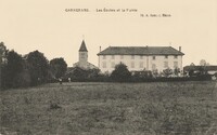 Garnerans - Les Écoles et la Mairie