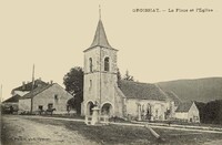 Groissiat - La Place et l'Église