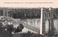 Pont suspendu sur le Rhône