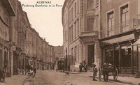 Aubenas - Faubourg Gambetta et la Poste