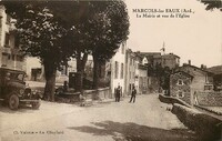 La Mairie et vue de L'Eglise