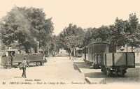 Route du Champ de Mars . Tramway                     