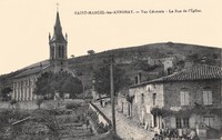 Saint-Marcel-lès-Annonay - vue Générale -La Rue de L'Eglise