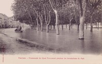 Promenade du Quai Farconnet pendant les inondations de 1896