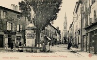 L'Église et la Grande-Rue à Vernoux