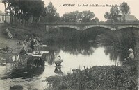 Mouzon - Les Bords de la Meuse au Pont du Faubourg  - Lavandières