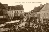 Le Marché et Rue du Cimetière