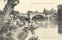 Sainte-Eulalie - Pont sur le Fresquel -Lavandières