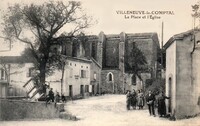 Villeneuve-la-Comptal - La Place et L'Eglise