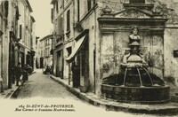 Rue Carnot et Fontaine Nostradamus