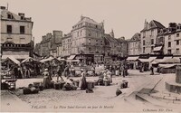 La Place Saint-Gervais un jour de Marché