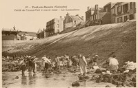 Port-en-Bessin-Huppain - Partie de L'Avant-Port à marée basse - Les lavandières