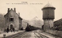 Saint-Jacques-des-Blats - La Gare et le Puy Griou