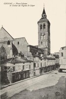 Place d'Armes et Clocher de l'Église St-Lèger