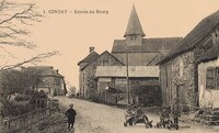 Condat-sur-Ganaveix - Entrée du Bourg