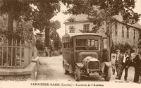 Lamazière-Basse - L'Arrivée  de L'Autobus