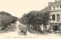 Avenue de la Gare et l'Hôtel de France