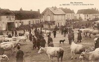 Saulieu - Un Coin du Champ de Foire