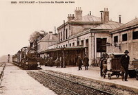 Guingamp - L'Arrivée du Rapide en Gare