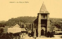 Villac - La Place et l'Église