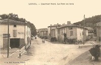 Loriol-sur-Drôme - Quartier Nord. Le Pont en Bois