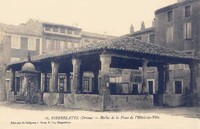 Pierrelatte - Halles de la Place de l'Hôtel-de-Ville 