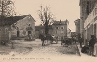 Saint-Martin-en-Vercors - Une Rue du Village, Eglise