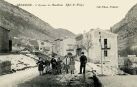 Séderon - L'Avenue de Montbrun Effet de Neige