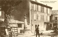 Gendarmerie et Place de la Fontaine