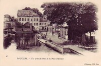 Vue prise du Pont de la Place d'Evreux