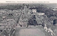 Panorama pris de la Tour de L'Eglise de la Madeleine