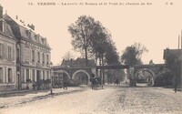 La Route de Rouen et le Pont du chemin de fer