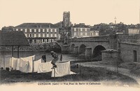 Vue Pont de Barlet et Cathédrale