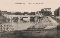 Les Quais et le Pont de Barlet - Lavandière