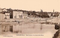 Quai Jaubert, rive droite de la Baïse