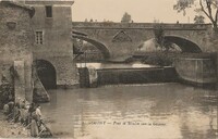 Pont et Moulin sur la Gimone - Lavandières