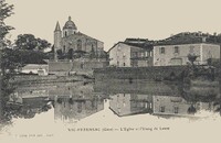 l'Église et l'Etang de Lanne