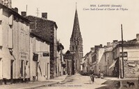 Cours Sadi-Carnot et clocher de l'Eglise