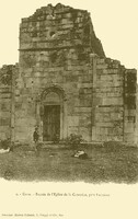 Lucciana - Façade de l'Église de la Canonica, prés Lucciana