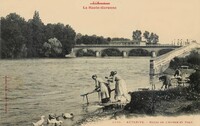 Bords de L'Ariège et Pont - Lavandières