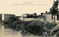 Le Moulin et la Rive droite de la Save -Lavandières