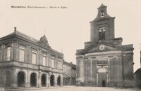 Montastruc-de-Salies - La Mairie et l'Église