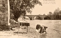 Le Pont sur la Garonne - lavandières