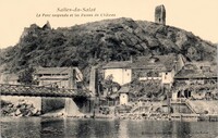 Le Pont suspendu et les Ruine du Château