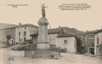 Statue érigée sur la Place Public à la Mémoire du Général Lafayette enfant du Pays